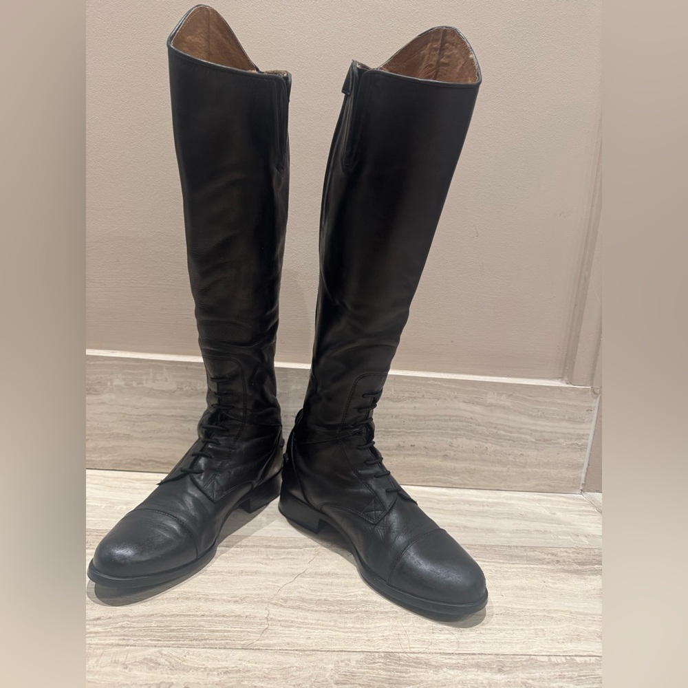 Tall black riding boots from Ariat